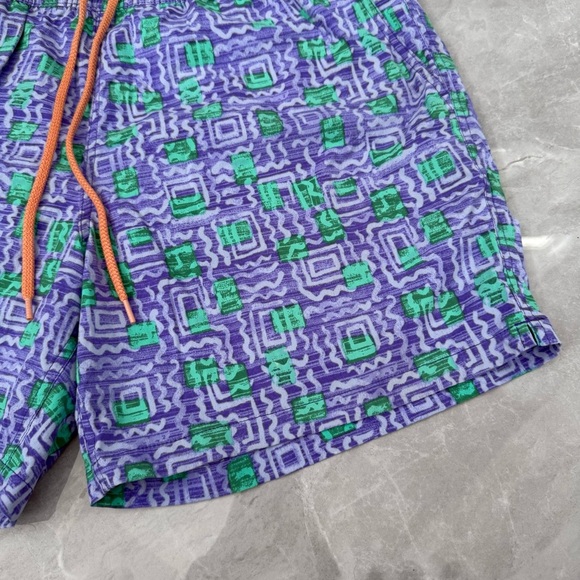 Men’s J. Crew Original Swimwear Vintage Patterned 6” Inseam Swim Trunks Large - Picture 5 of 16